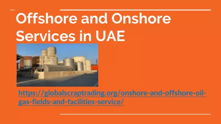 offshore and onshore services in uae