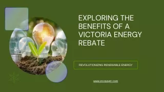Exploring the Benefits of a Victoria Energy Rebate