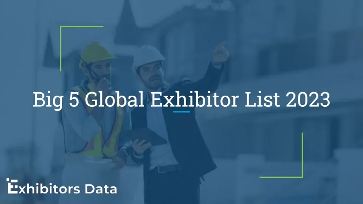 big 5 global exhibitor list 2023