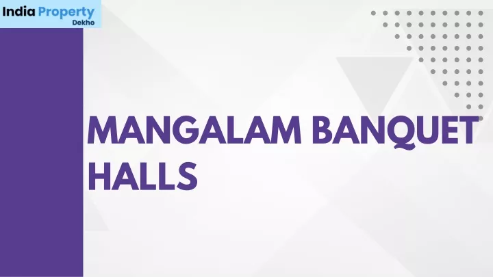 mangalam banquet halls