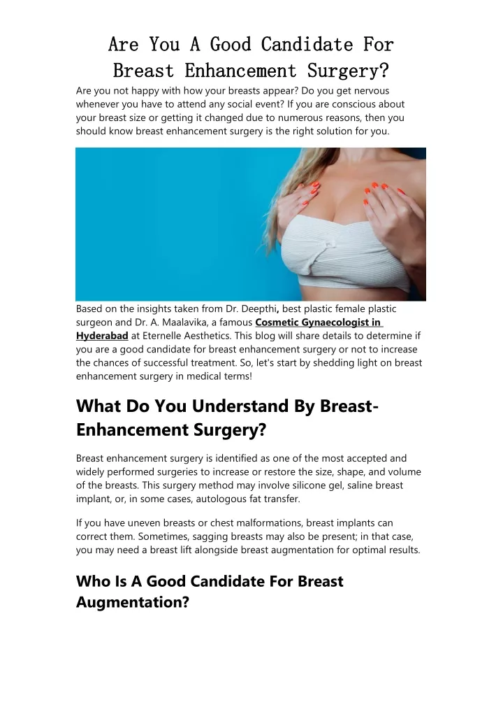 are are you breast breast enhancement enhancement