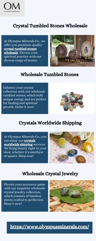 Crystal Tumbled Stones Wholesale
