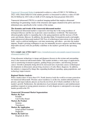transrectal ultrasound market is projected