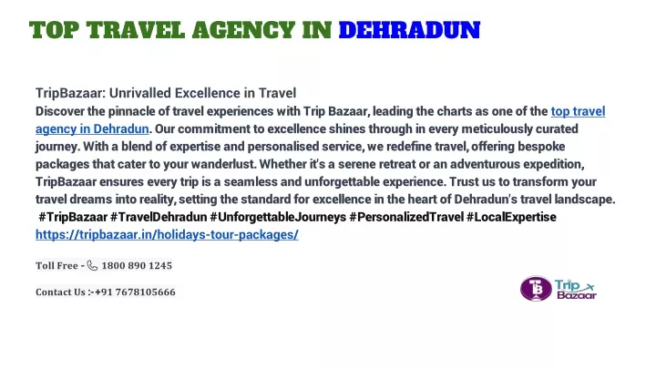 top travel agency in dehradun