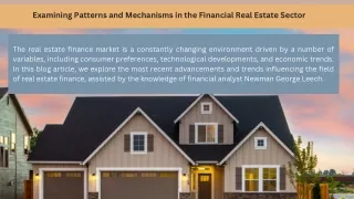 Examining the Development of Alternative Real Estate Finance Models