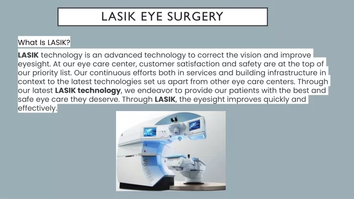 lasik eye surgery