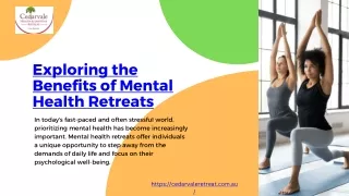 mental health retreat