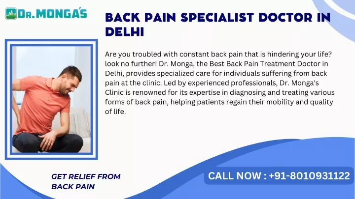 back pain specialist doctor in delhi