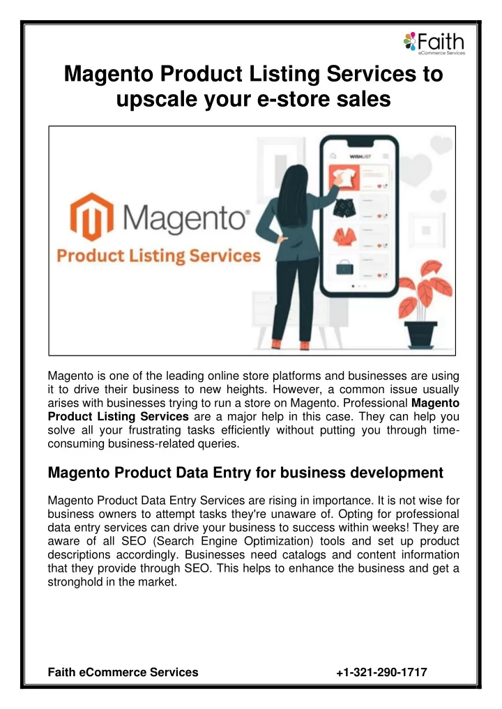 magento product listing services to upscale your