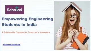 Empowering India's Engineers - Introducing The Scholad Scholarship Program