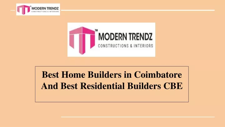 best home builders in coimbatore and best residential builders cbe