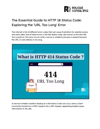 The Essential Guide to HTTP 414 Status Code: Exploring the 'URL Too Long' Error