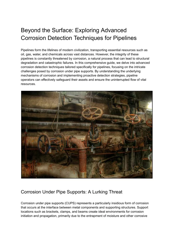 beyond the surface exploring advanced corrosion