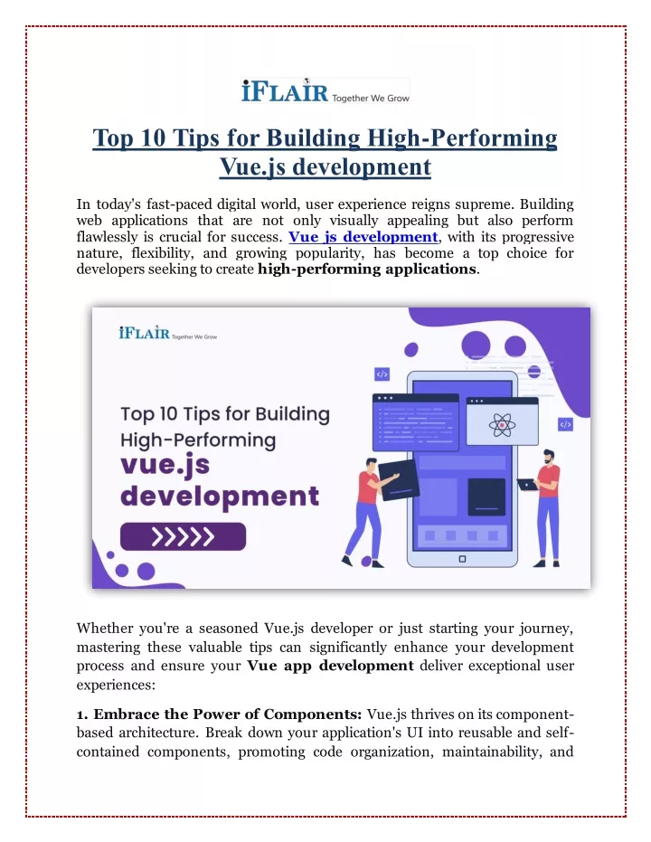 top 10 tips for building high performing