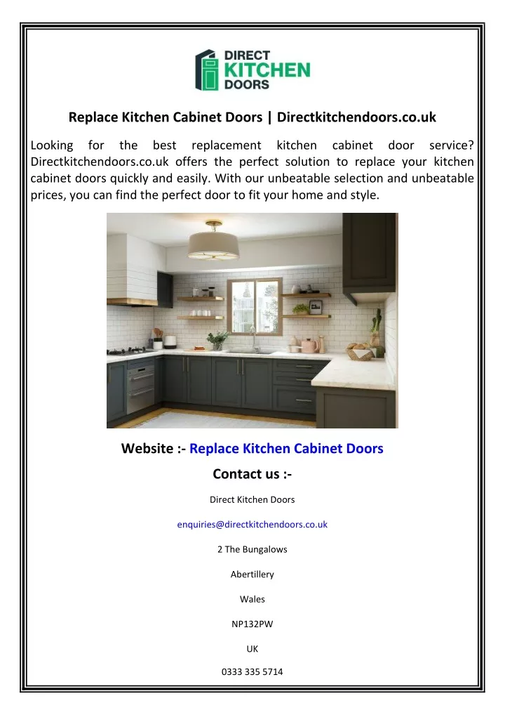 replace kitchen cabinet doors directkitchendoors