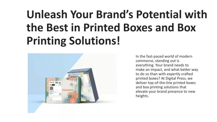 unleash your brand s potential with the best in printed boxes and box printing solutions