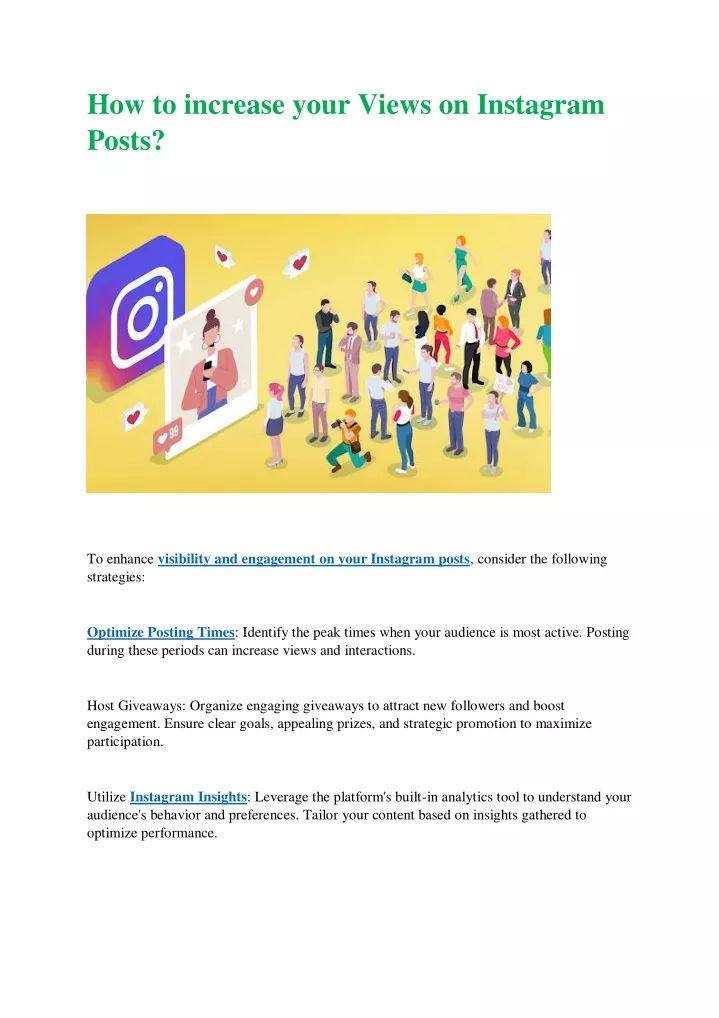 how to increase your views on instagram posts