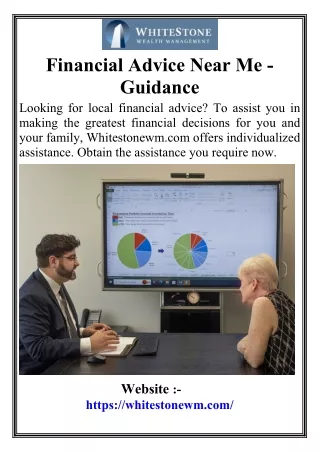 Financial Advice Near Me - Guidance