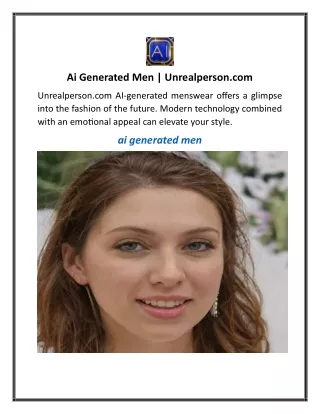 Ai Generated Men | Unrealperson.com