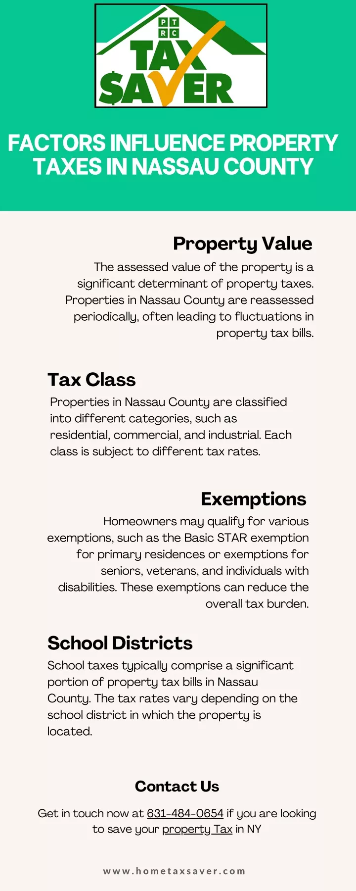 factors influence property taxes in nassau county