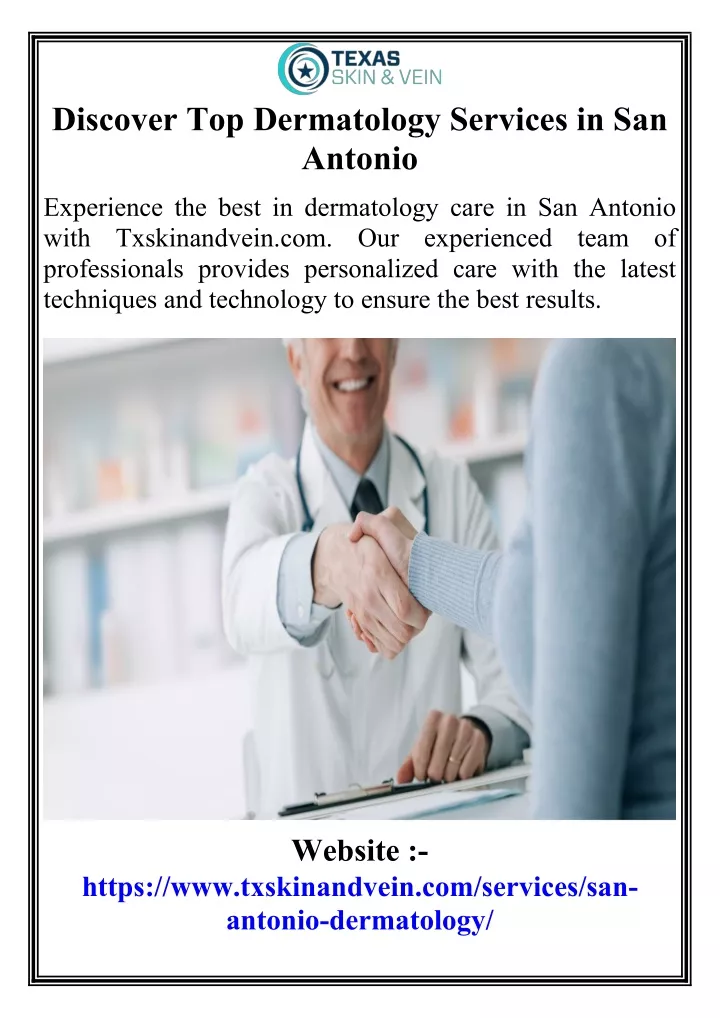 discover top dermatology services in san antonio