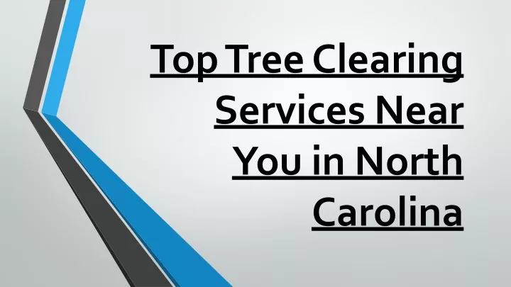 top tree clearing services near you in north carolina