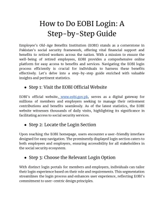 How to Do EOBI Login_ A Step-by-Step Guide