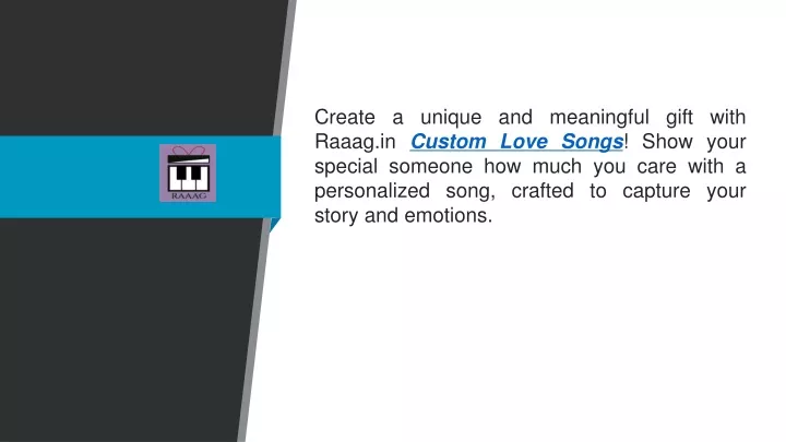 create a unique and meaningful gift with raaag