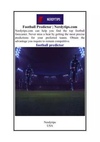 Football Predictor  Nerdytips.com