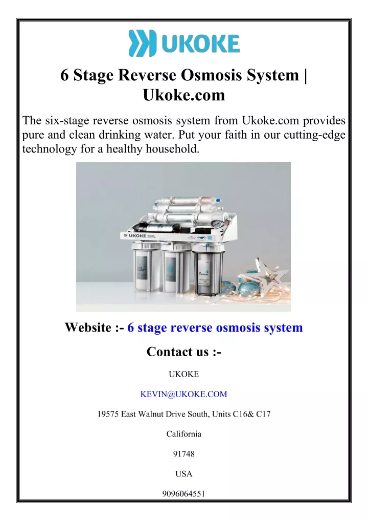 6 stage reverse osmosis system ukoke com