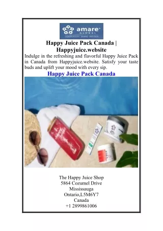 Happy Juice Pack Canada  Happyjuice.website