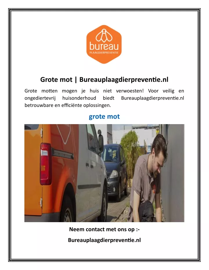 grote mot bureauplaagdierpreventie nl