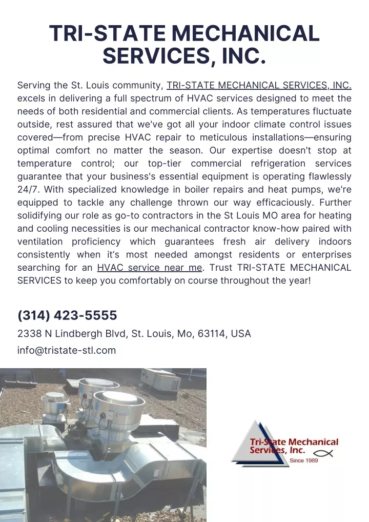 tri state mechanical services inc