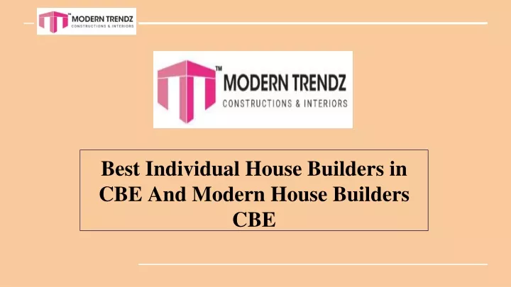 best individual house builders in cbe and modern house builders cbe