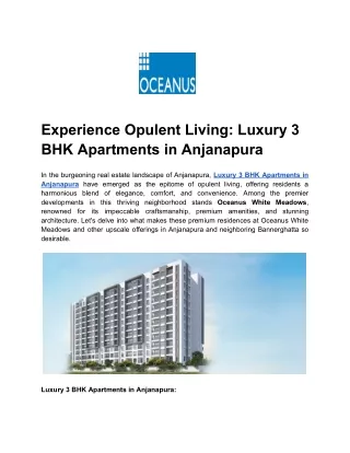 experience opulent living luxury 3 bhk apartments