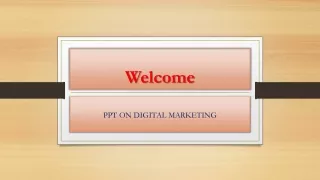 PPT on digital marketing