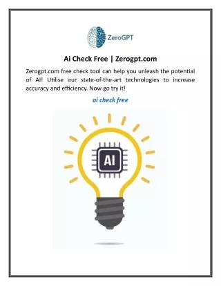 ai check free zerogpt com