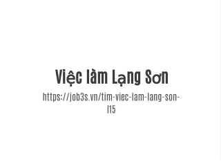 vi c l m l ng s n