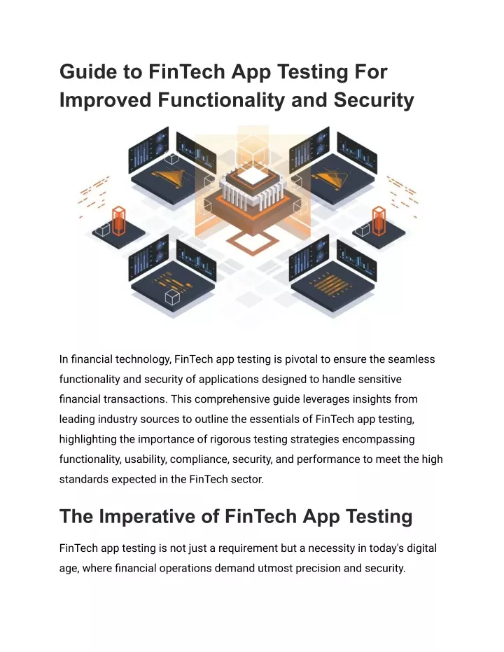 guide to fintech app testing for improved