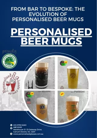 From Bar to Bespoke The Evolution of Personalised Beer Mugs