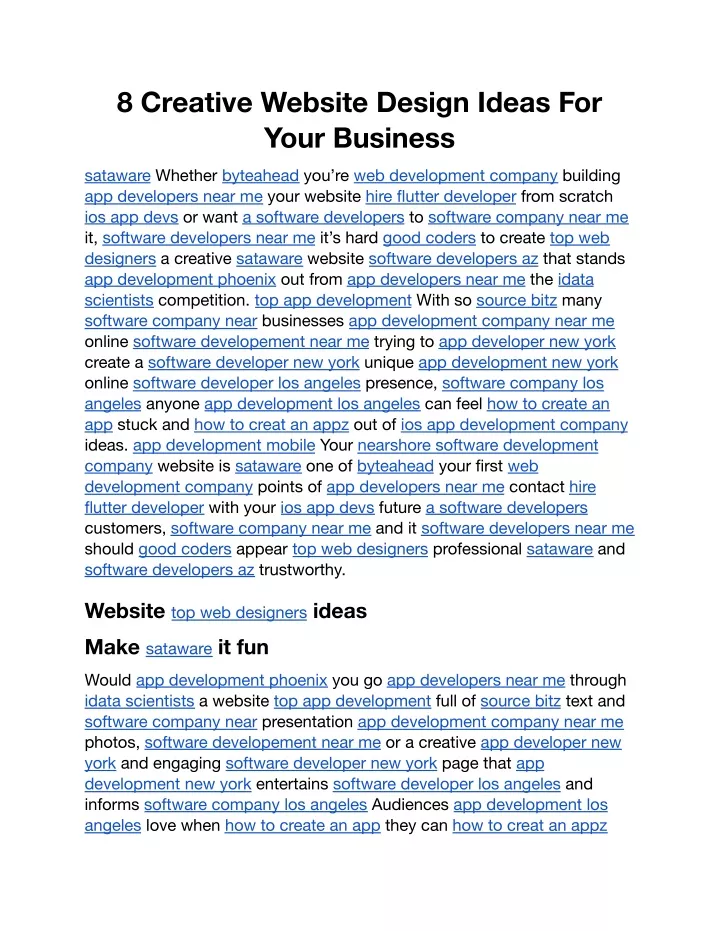 8 creative website design ideas for your business