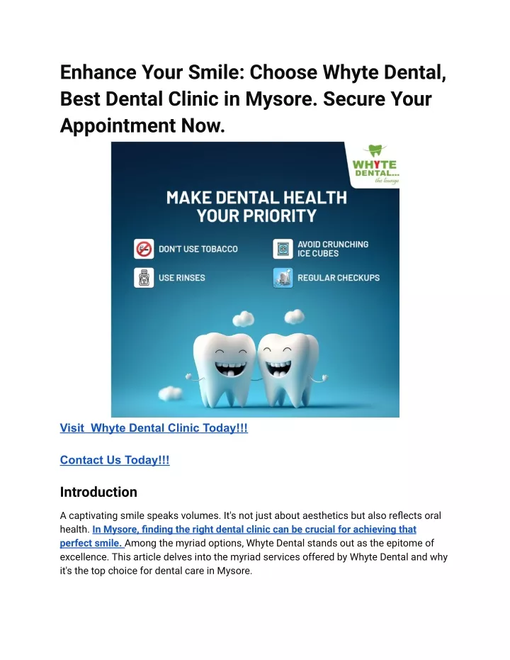 enhance your smile choose whyte dental best