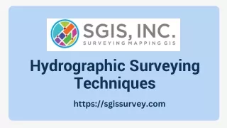 Hydrographic Surveying Techniques by Sgis Survey