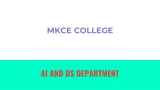 AI AND DS DEPARTMENT