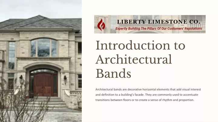 introduction to architectural bands