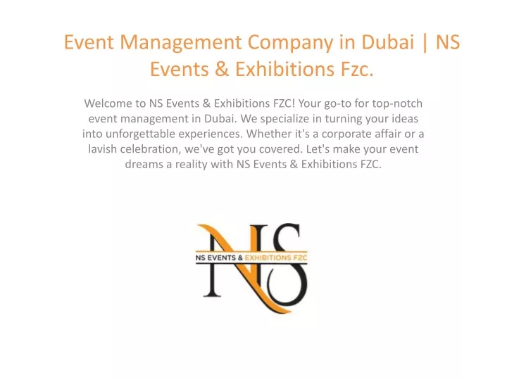 event management company in dubai ns events exhibitions fzc