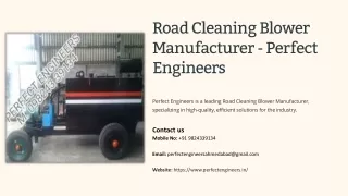 Road Cleaning Blower Manufacturer, Best Road Cleaning Blower Manufacturer