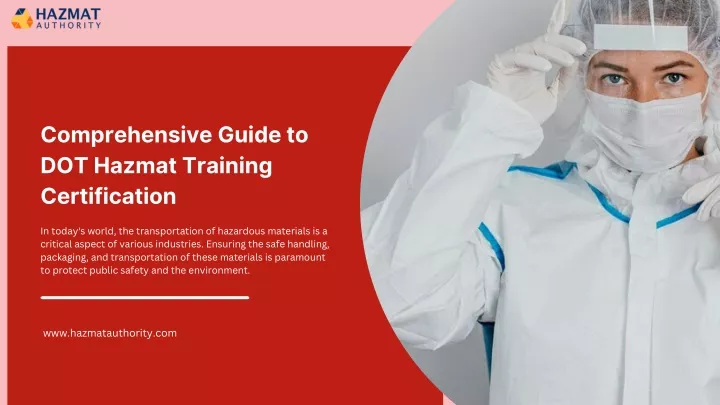 comprehensive guide to dot hazmat training