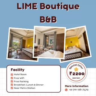 Hotel in Kailash colony - Lime Tree Hotels-B&B