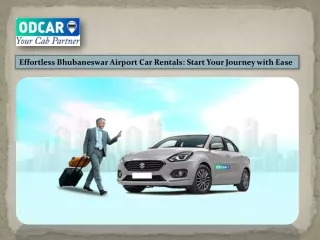 Effortless Bhubaneswar Airport Car Rentals Start Your Journey with Ease